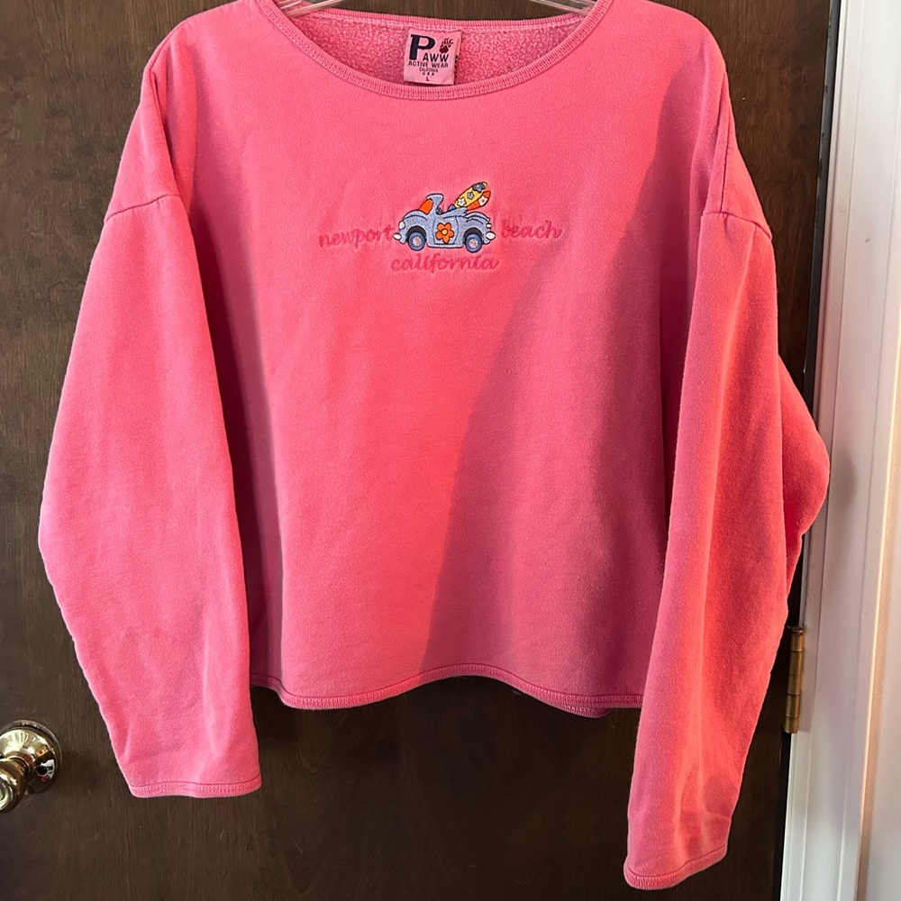 Pink Newport Beach California Sweatshirt